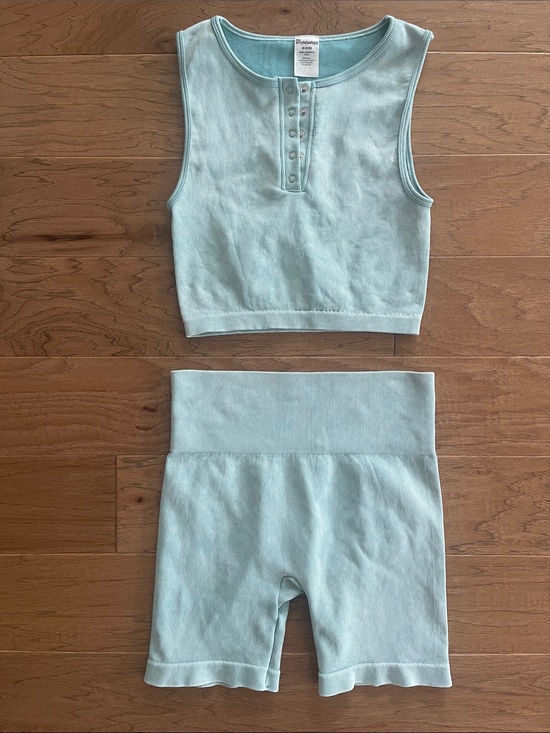 No Boundaries Pants - No Boundaries Light Blue 2 Piece Short Set Medium